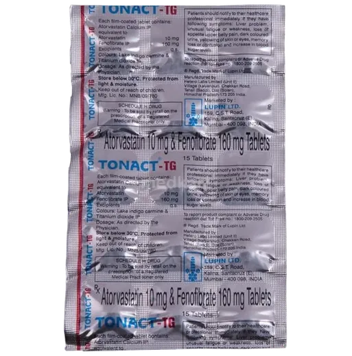 tonact tg 10mg tablet 15's
